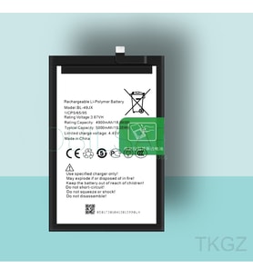 Tkgz - İnfinix NOTE 10 PRO - BL-49JX - Uyumlu Pil - Servis Sıfır
