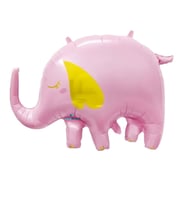 Sevimli Pembe Fil Şekilli Folyo Balon 1 Adet