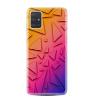 Samsung a71 A72 A73 A7 A9 2018 C7 C9 Kılıf Desenli Silikon Üçgenler 1635