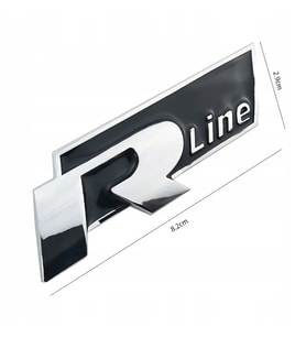 R-Line Yapıştırmalı Logo-Siyah / Yacı147