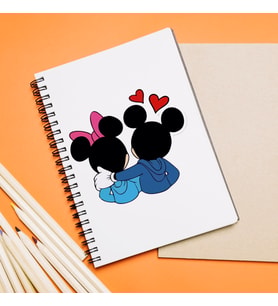 Mickey & Minnie Mouse Sevgili Çift Tasarımlı Defter