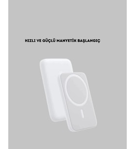 Manyetik Kablosuz Powerbank – iPhone 12/13/14/15 Uyumlu, Hızlı Şarjlı, Ultra Hafif