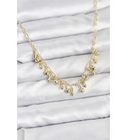 316L Çelik Zincir Gold Renk Kadın Kolye - TJ-BKO10786