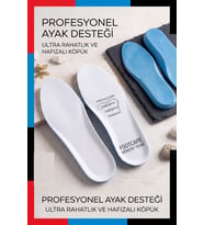 Footcare Memory Foam Comfort: Akıllı Hafızalı Kumaş Kaplama Ortopedik Ayakkabı Tabanlığı (39-45 Numara, Darbe Emici Anatomik Destek)