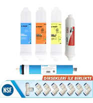 Yaman Group Kapalı Kasa Su Arıtma Cihazları Için 5'li Inline Filtre Seti
