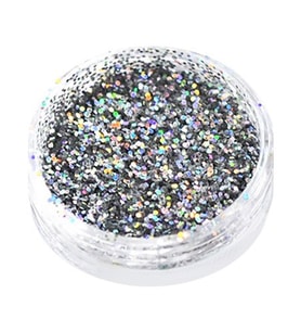 Glitter Tozu SPEKTR MIX G12 5 gr - Holografik Gümüş Zeminli Nail Art Simi