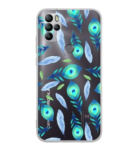 PrintiFy GM 21 Pro New Edition ile Uyumlu 1mm Slim Fit Nazar Boncuğu 3 Baskılı Silikon Şeffaf Kılıf