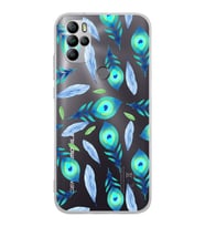 PrintiFy GM 21 Pro New Edition ile Uyumlu 1mm Slim Fit Nazar Boncuğu 3 Baskılı Silikon Şeffaf Kılıf