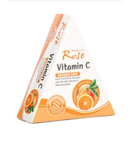 Vitamin C Özlü Aydınlatıcı & Leke Karşıtı Katı Bakım Sabunu - Köpürtme Keseli Özel Tasarım