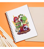 Süper Mario Tasarımlı Defter