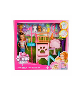 Barbie® & Stacie To The Rescue Barbie Stacie'nin Köpekçik Oyun Parkı HRM10