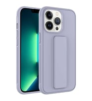 Apple iPhone 14 Pro Max Uyumlu Kılıf Zore Qstand Kapak (Gri)
