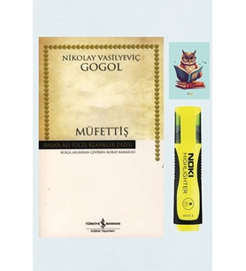 Müfettiş - Hasan Ali Yücel Klasikleri - Gogol 9789944887359 - Sarı Fosforlu Kalem -Not Defterli Seti (Renksiz)
