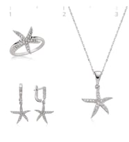 Gümüş Deniz Yıldızı Bayan Set