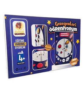 Ahşap Gezegenleri Öğreniyorum Puzzle - Gezegen Yapboz - Eğitici Oyuncak - 4 Yaş ve Üzeri Eğitime Yardımcı Oyuncak (Çok Renkli)