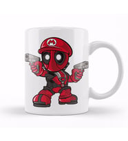 Deadpool Mario Marvel Kupa Bardak Porselen