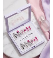 Louésse Love Note Takma Tırnak 12’li Yazı Detaylı Pembe Romantik Nail Set