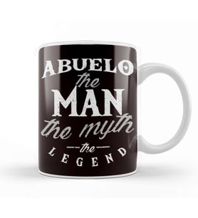 Abuelo Man Myth Legend Grandfather Granddad Grandpa Family Kupa Bardak Porselen