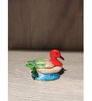 Swarovski Taşlı Ördek Mücevherlik / Dekoratif Biblo (Beyaz)