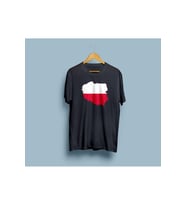 Oversize Poland / Polonya Bayrağı ve Haritası tasarım unisex T-shirt