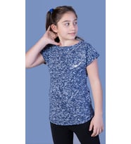 Toontoy Kız Çocuk Thıs Is Me Baskılı T-shırt (Lacivert)