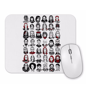 Game Of Thrones Faces Mouse Pad
