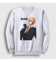 Presmono Unisex Beyaz Suits Anime Bleach Sweatshirt 128307tt