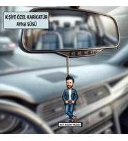 Kişiye Özel Karikatür Erkek Ayna Süsü – Araç İçi Esprili Hediyelik