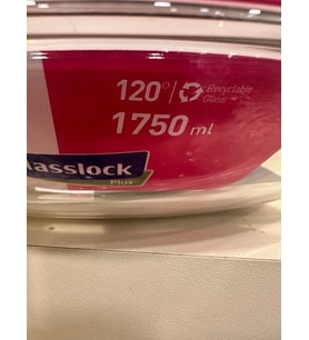 GLASSLOCK SAKLAMA KABI VAKUMLU YUVARLAK YÜKSEK KAPAK
