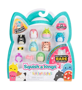 Squish-a-longs 8 Figür + Yüzük Set Seri 3 AL0026