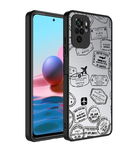 Xiaomi Redmi Note 10 Kılıf Aynalı Desenli Kamera Korumalı Parlak Zore Mirror Kılıf Seyahat