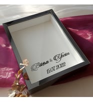 30x40 Cm 7 cm Füme Pleksi Kaplı Gül Anı Çerçevesi! Gül Kutusu-HKM  Ticaret(Fotoğraf Hediye)