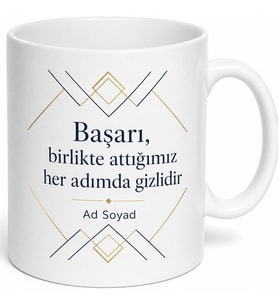 İsimli Firma Kupası Baskılı Kurumsal Hediye Kupa Bardak Özel Tasarım