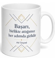 İsimli Firma Kupası Baskılı Kurumsal Hediye Kupa Bardak Özel Tasarım
