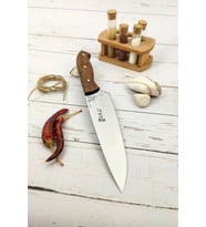 İsme Özel Ahşap Sap Pro Şef Bıçağı 32 Cm Rose Chef Set (209 - Açık Ton)