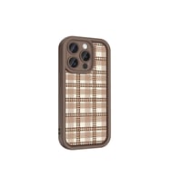 Apple iPhone 15 Pro Uyumlu Kılıf Kamera Korumalı Baskılı Arka Yüzey Zore Klas Kapak (Açık Kahve)