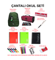 Çantalı Okul Seti