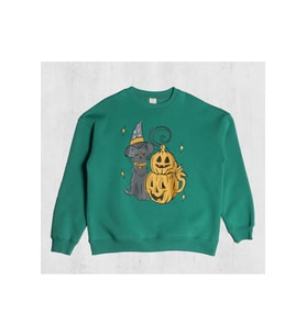 Unisex Cat Halloween Sweatshirt