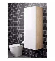 BELİNZA TEMİZLİK DOLABI BEYAZ MEŞE 55 CM (Karışık)