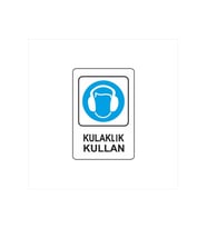 Yüksek Kaliteli Kulaklık Kullanım Levhası - Güvenli ve Etkili İşaretleme