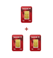 Nadir Gold 24 Ayar 3 Gram Külçe Altın (3 Adet 1 Gram Külçe Altın )