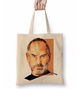 Steve Jobs Bez Çanta Uzun Saplı