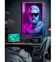 ROMA BÜST POP ART KANVAS TABLO RESTORAN EV DUVAR SALON OFİS HEDİYELİK DEKARASYON SÜSÜ ÖLÇÜ SEÇİNİZ