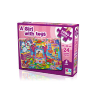 Ks Puzzle A Girl With Toys Jumbo Puzzle31010