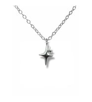 Parıldayan Yıldız - Shiny Star Unisex Kolye – Parlak Yıldızın Işıltılı Gücü - 60 Cm Zincirli (Gümüş)