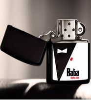 BK Gift Kişiye Özel Godfather Baba Tasarımlı Renkli Baskılı Benzinli Siyah Metal Çakmak-10