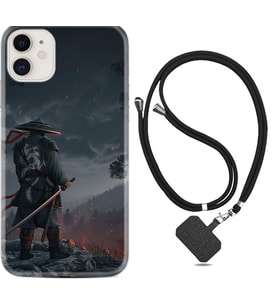 Apple iPhone 11 12 13 Mini Kılıf Boyun Askılı Silikon Warrior 1653