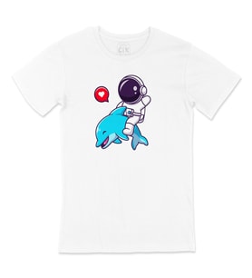 Astronot ve Balina  Tişört