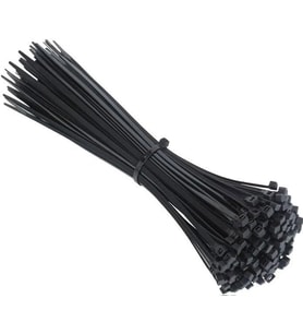 Siyah Kablo Bağı Plastik Cırt Kelepçe 3.6x150mm 15cm (100 ADET)