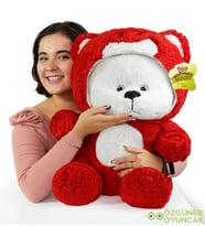 Pababo 90 Cm Dev Uykumcuk Ayıcık (bubblebear) (Kırmızı)